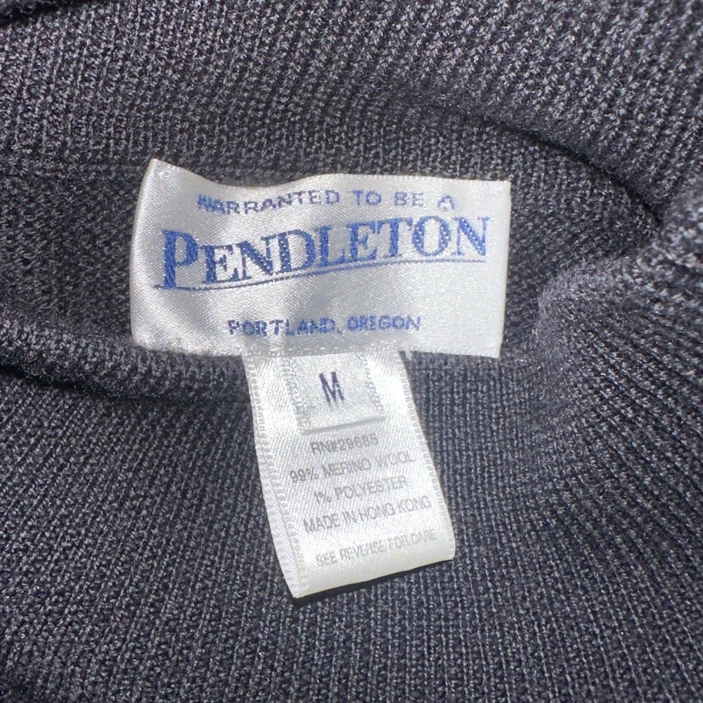 Pendleton Black Turtle Neck Long Sleeve Sweater, … - image 6